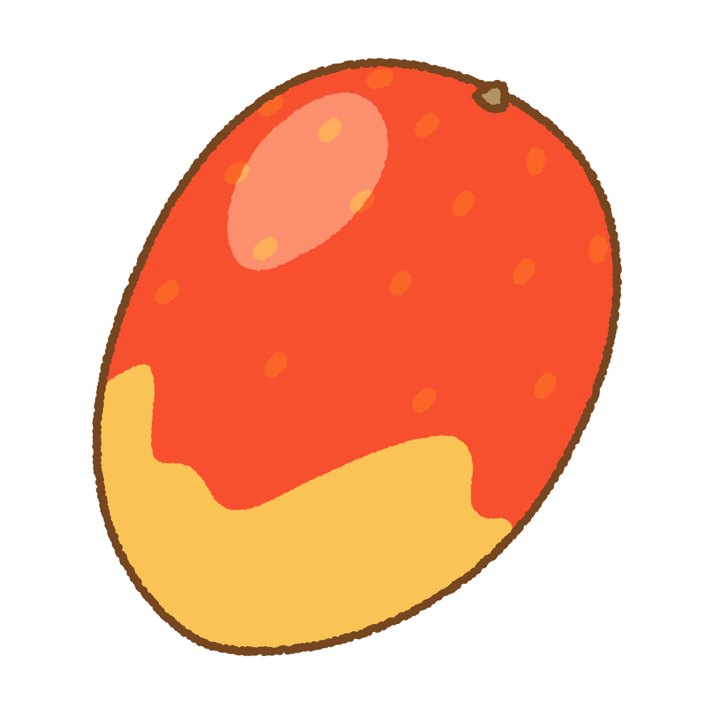 アップルマンゴーのフリーイラスト Clip art of apple mango