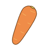 ニンジンのフリーイラスト Clip art of carrot