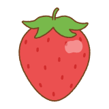 イチゴのフリーイラスト Clip art of strawberry