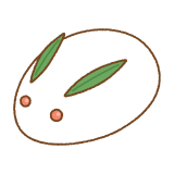 雪ウサギのフリーイラスト Clip art of yukiusagi