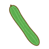 キュウリのフリーイラスト Clip art of cucumber
