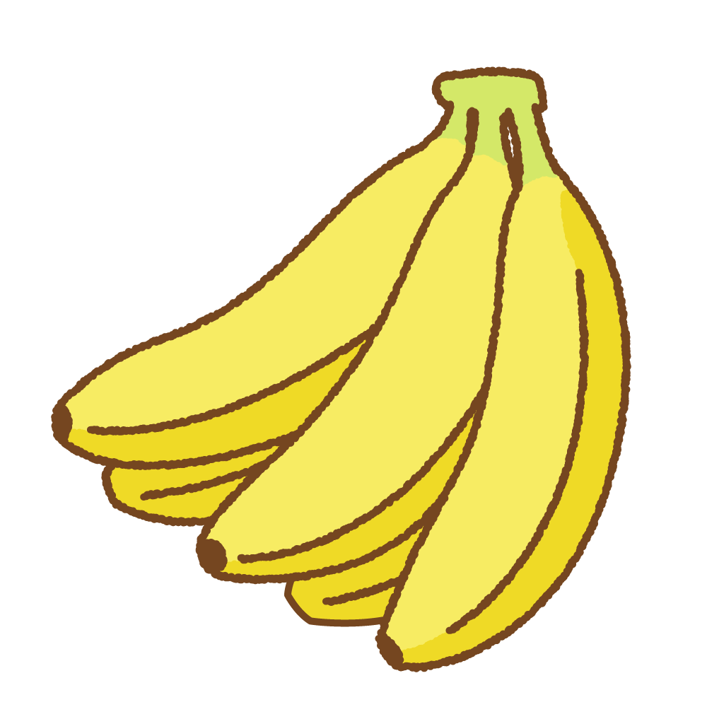バナナ 房 のイラスト 商用okの無料イラスト素材サイト ツカッテ