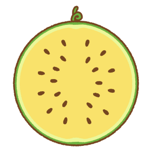 スイカのフリーイラスト Clip art of watermelon