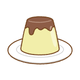プリンのフリーイラスト Clip art of pudding