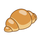 ロールパンのフリーイラスト Clip art of bread-rolls