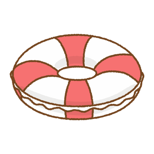 浮き輪のイラスト