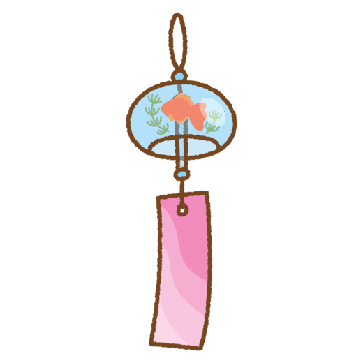 風鈴（金魚）のイラスト