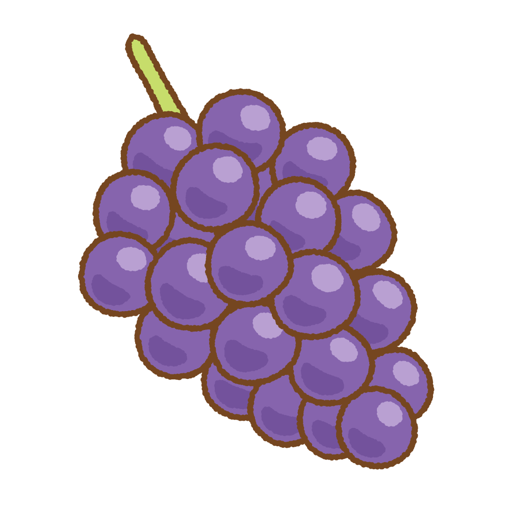 ブドウのフリーイラスト Clip art of grape