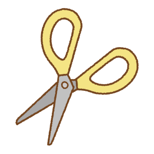 ハサミのフリーイラスト Clip art of scissor