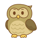 フクロウのフリーイラスト Clip art of owl