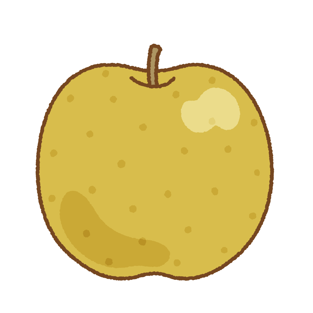 梨のフリーイラスト Clip art of pear