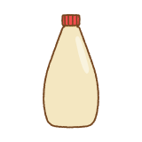 マヨネーズのフリーイラスト Clip art of mayonnaise