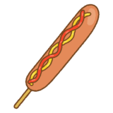 フランクフルトのフリーイラスト Clip art of sausage