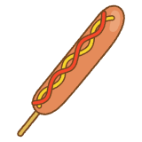 フランクフルトのフリーイラスト Clip art of sausage