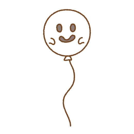 おばけの風船のイラスト
