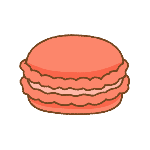 マカロンのフリーイラスト Clip art of macaron