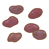 干しぶどうのフリーイラスト Clip art of raisin