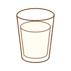 豆乳のフリーイラスト Clip art of soymilk