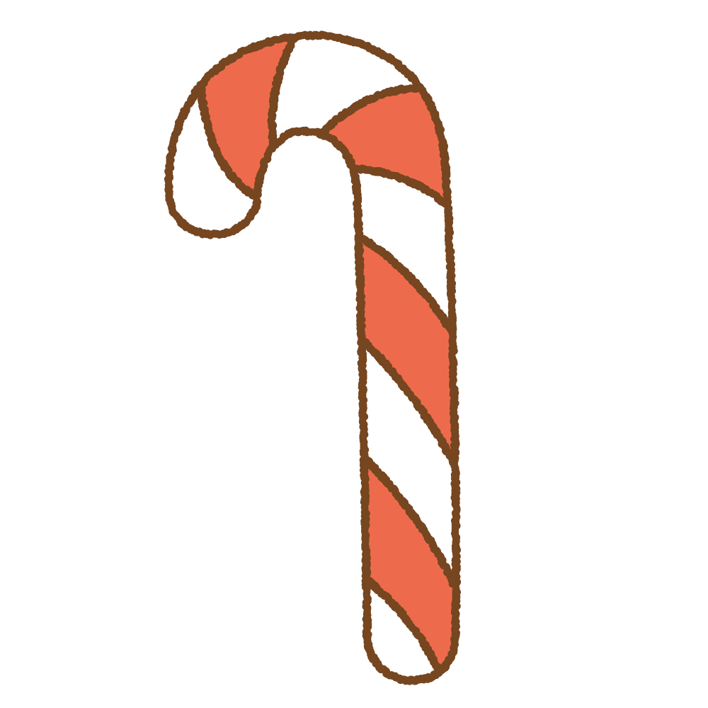 キャンディケインのフリーイラスト Clip art of candy-cane