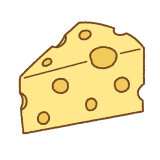 チーズのフリーイラスト Clip art pf cheese