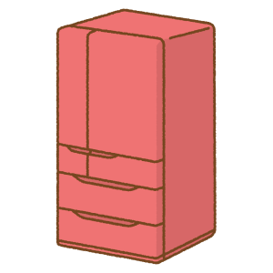 冷蔵庫のフリーイラスト Clip art of refrigerator