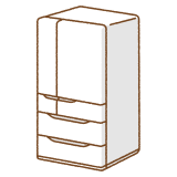 冷蔵庫のフリーイラスト Clip art of refrigerator