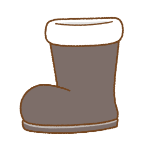 サンタブーツのフリーイラスト Clip art of santa-claus-boots