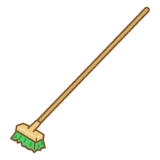 デッキブラシのイラスト