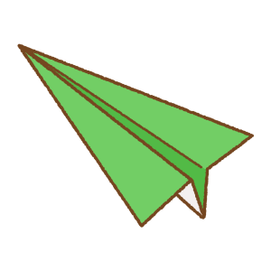 紙飛行機のフリーイラスト Clip art of paper-plane