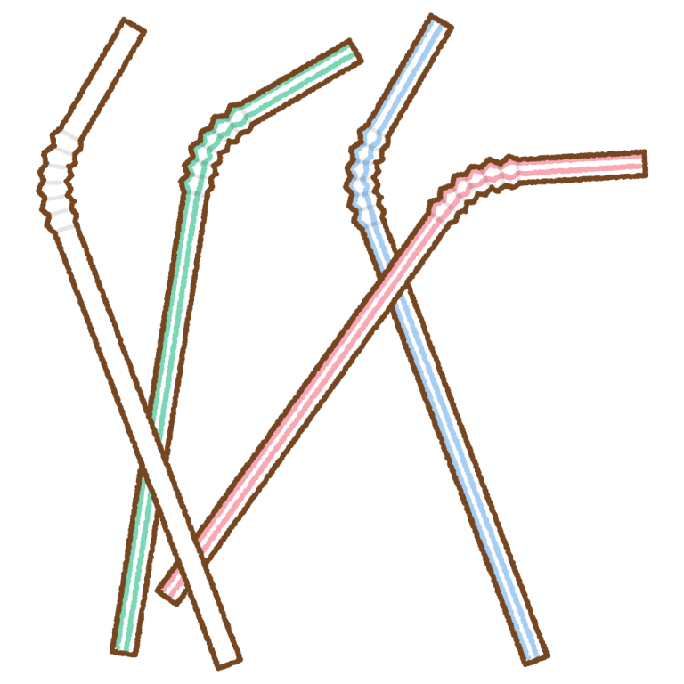 曲がるストローのイラスト 商用OKの無料イラスト素材サイト ツカッテ