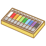 絵の具のフリーイラスト Clip art of paints