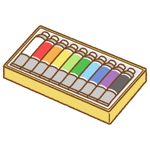 絵の具のイラスト