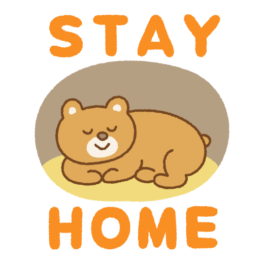 STAY HOMEのイラスト