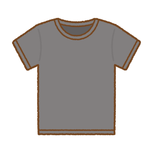 Tシャツのフリーイラスト Clip art of t-shirt