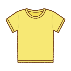 Tシャツのフリーイラスト Clip art of t-shirt