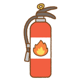 消火器のフリーイラスト Clip art of fire extinguisher