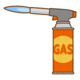 ガストーチバーナーのフリーイラスト Clip art of gas torch burner