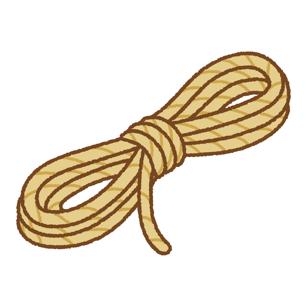 ロープのフリーイラスト Clip art of rope