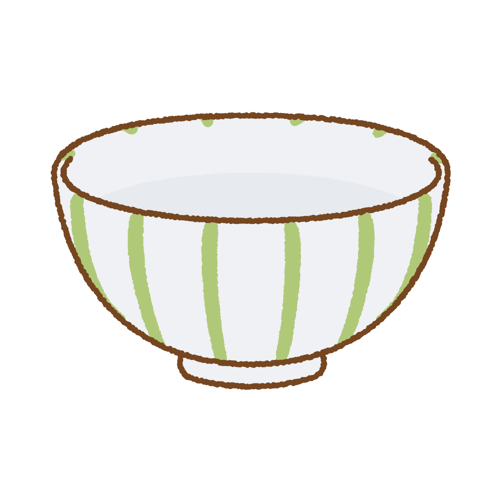 ロイヤリティフリー 茶碗 イラスト