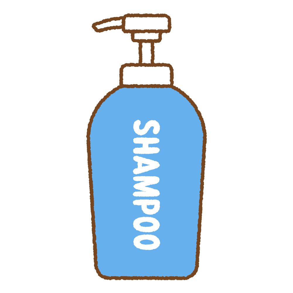 シャンプーのフリーイラスト Cllip art od shampoo