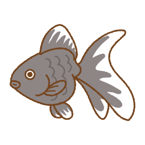 金魚のフリーイラスト Clip art of goldfish