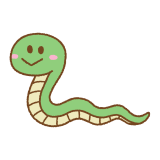 ヘビのフリーイラスト Clip art of snake