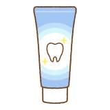 歯磨き粉のフリーイラスト Clip art of tooth-paste