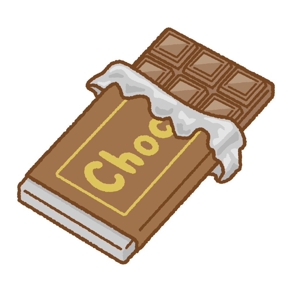 チョコレートのイラスト | 商用OKの無料イラスト素材サイト ツカッテ