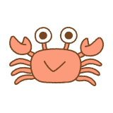 カニのフリーイラスト Clip art of crab