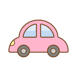 かわいいクルマのフリーイラスト Clip art of cute-car