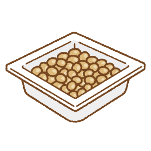 納豆のフリーイラスト Clip art of natto