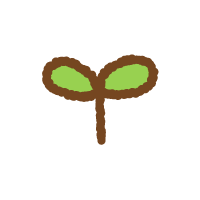 芽のフリーイラスト Clip art of sprout