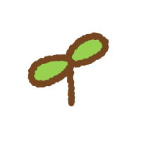 芽のフリーイラスト Clip art of sprout