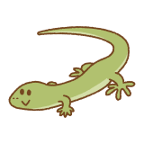 トカゲのフリーイラスト Clip art of lizard